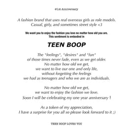 <Thanks>1st Anniversary