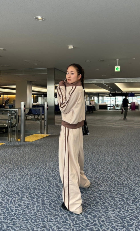 ラインボリュームパンツ