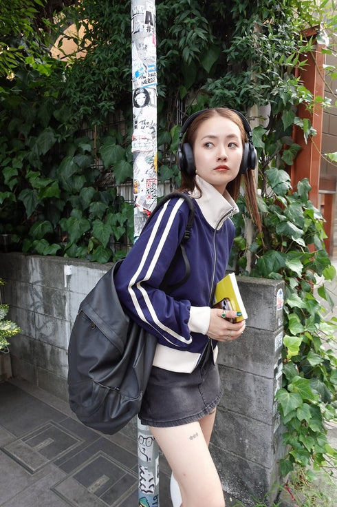 ダブルZIPラインブルゾン