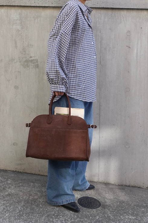 ギンガムチェックルーズシャツ