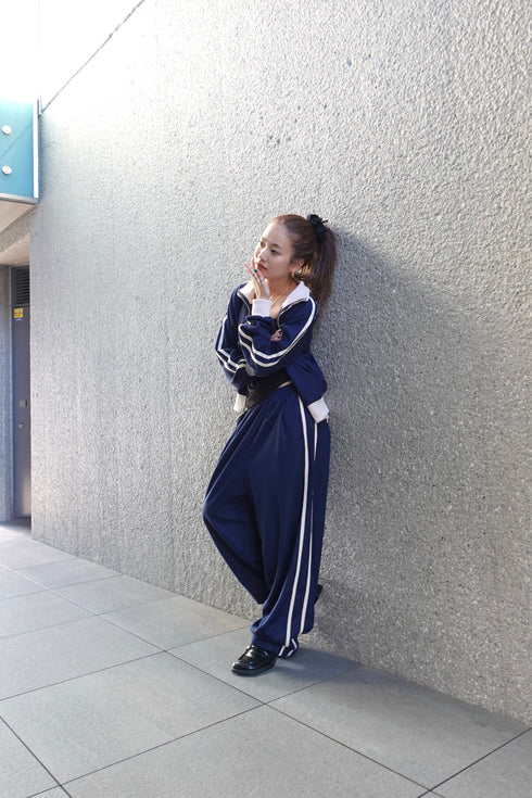 ダブルZIPラインブルゾン