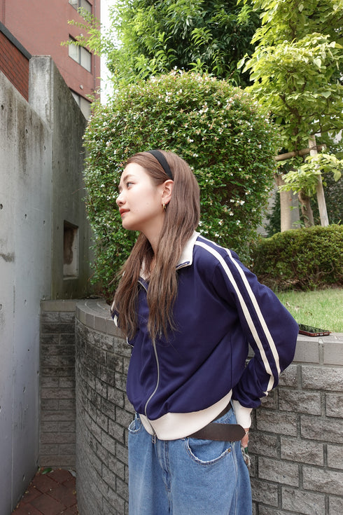 ダブルZIPラインブルゾン