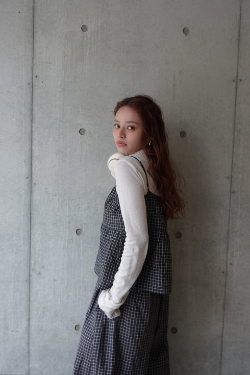 チェックルーズキャミ