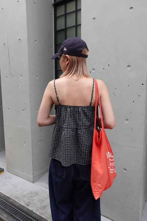 チェックルーズキャミ