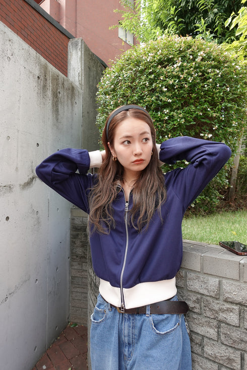 ダブルZIPラインブルゾン