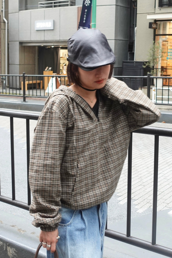 チェックアノラックパーカー