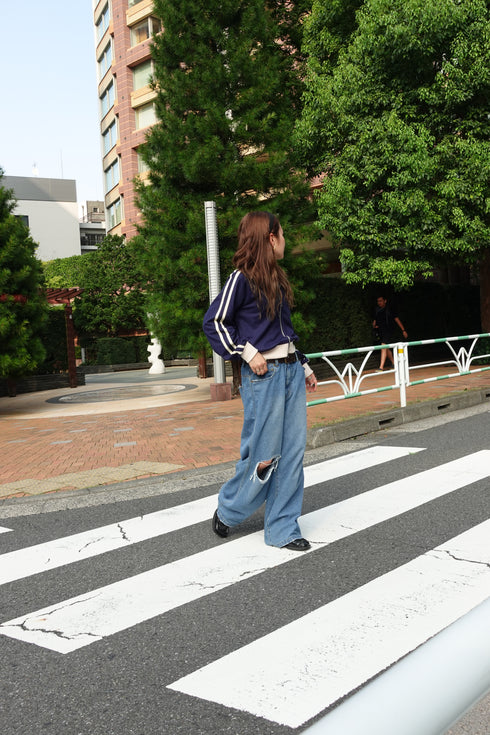 ダブルZIPラインブルゾン