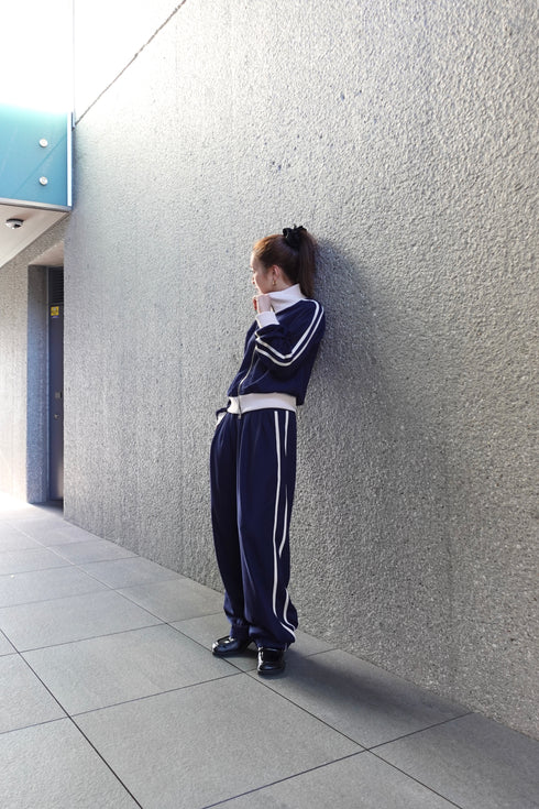 ダブルZIPラインブルゾン