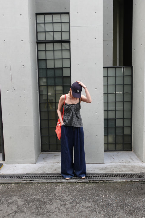 チェックルーズキャミ