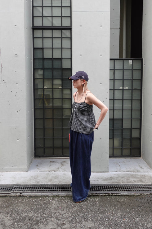 チェックルーズキャミ