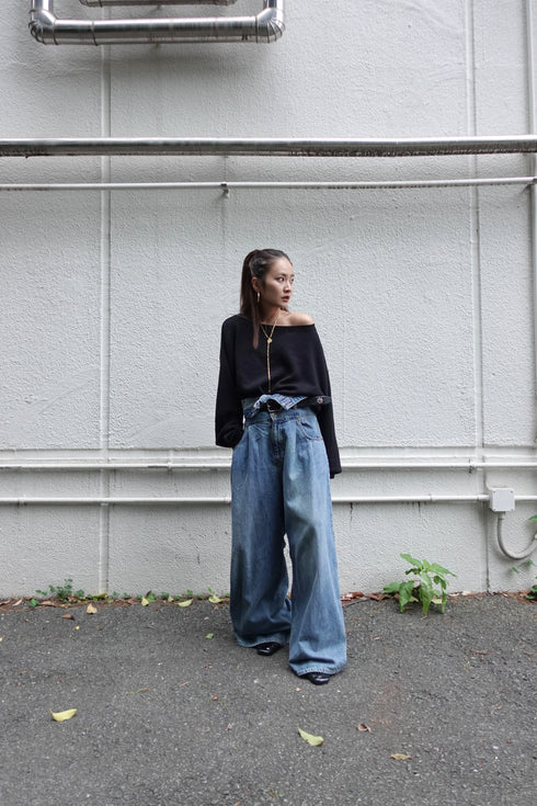 ウエストマークルーズデニム