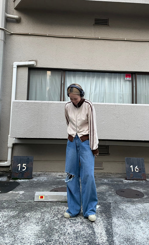 ダブルZIPラインブルゾン