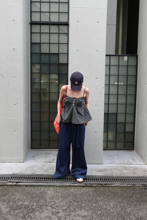 チェックルーズキャミ