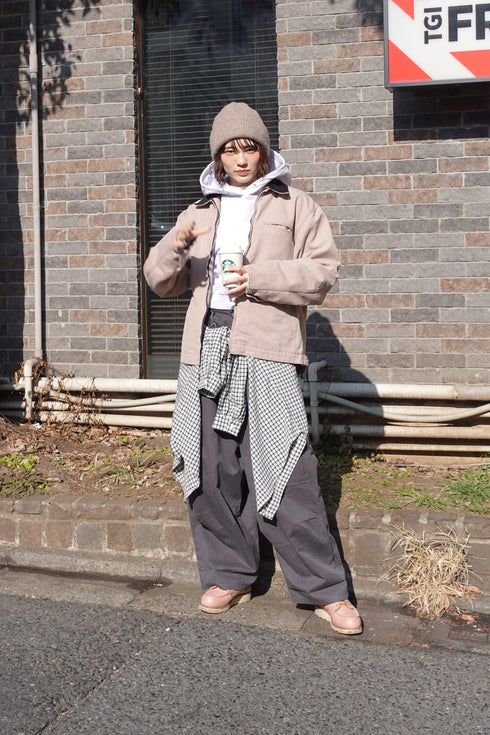 ギンガムチェックルーズシャツ