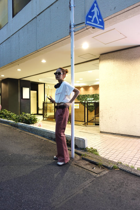 ウォッシュカラーロゴTee