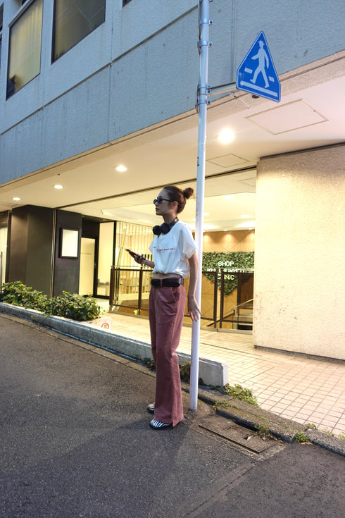 ウォッシュカラーロゴTee