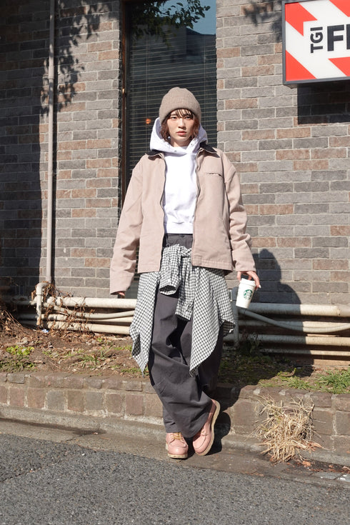 ギンガムチェックルーズシャツ