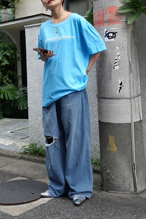 ウォッシュカラーロゴTee