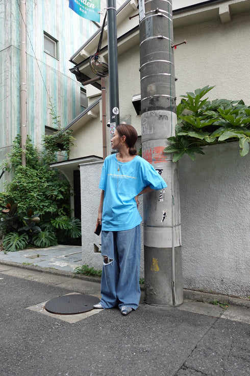 ウォッシュカラーロゴTee