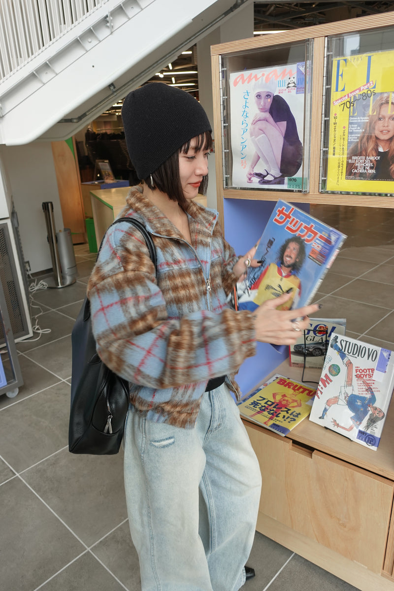 シャギーチェックブルゾン – TEEN BOOP 公式通販サイト