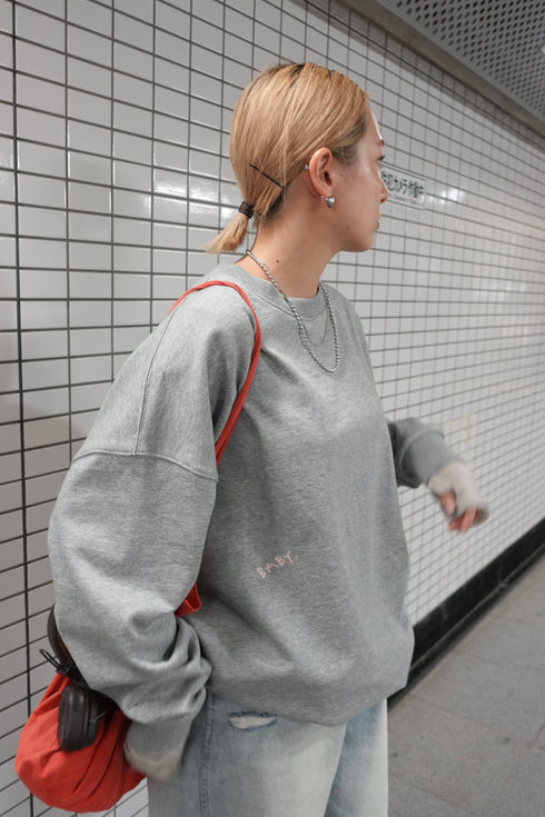 【追加:1月納品】エンブロイダリールーズスウェット