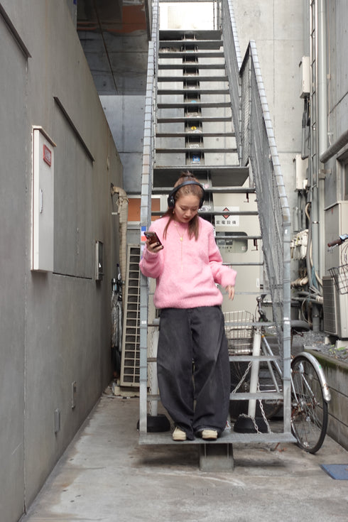 パステルカラーニット