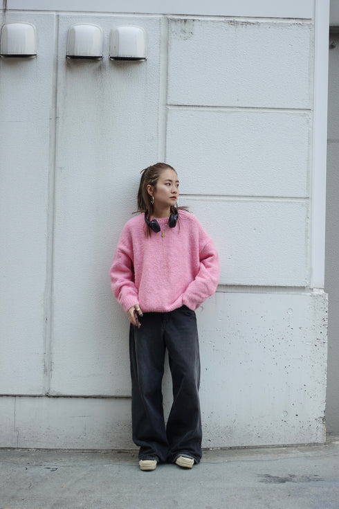 パステルカラーニット