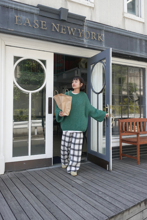 カラーボリュームニット