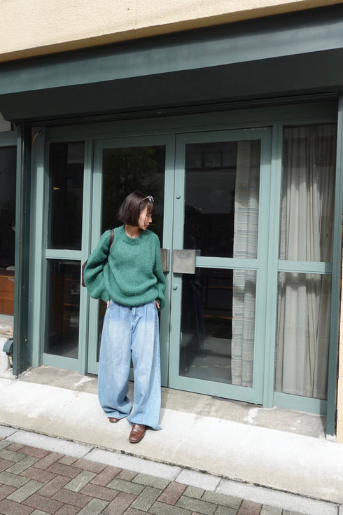 カラーボリュームニット