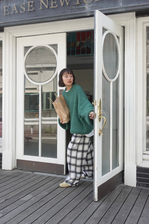 カラーボリュームニット