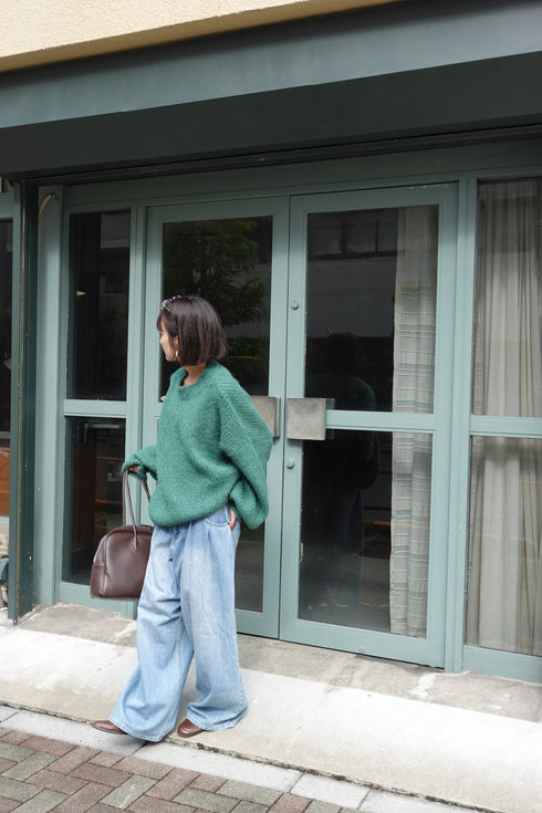 カラーボリュームニット