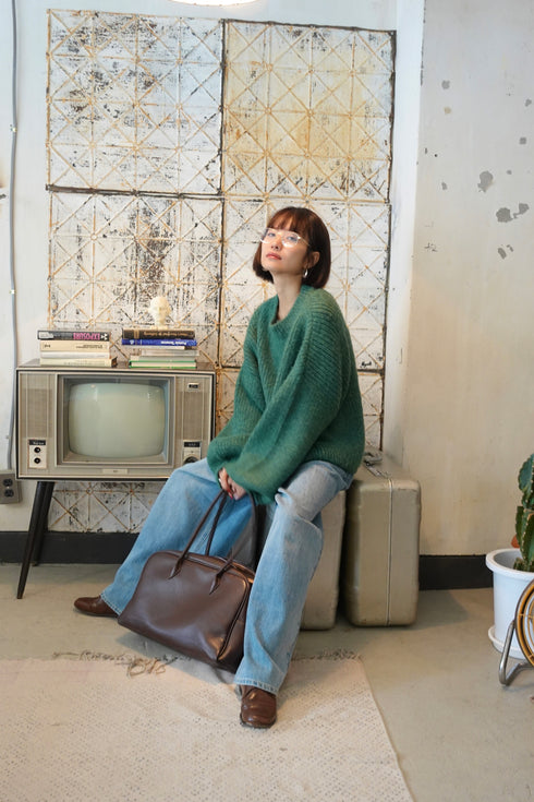 カラーボリュームニット