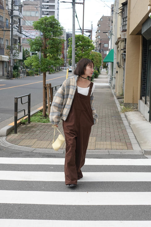 シャギーチェックブルゾン