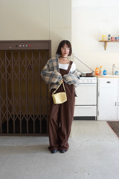 シャギーチェックブルゾン