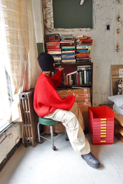 カラーボリュームニット