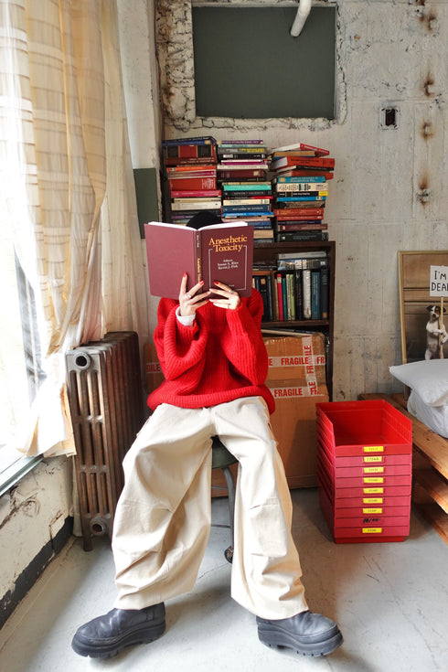 カラーボリュームニット