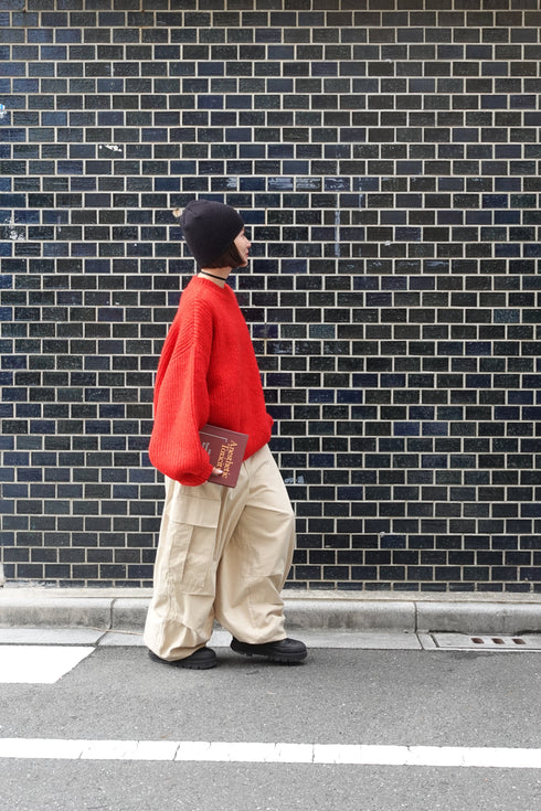 カラーボリュームニット