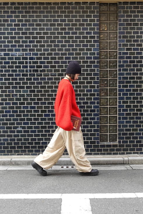 カラーボリュームニット