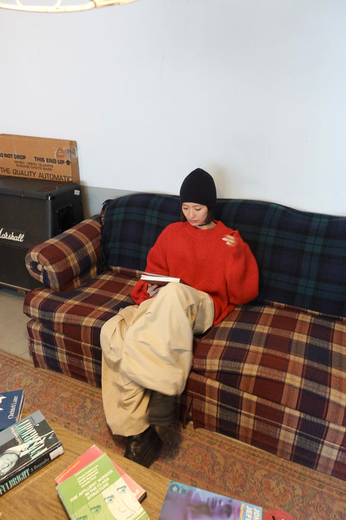 カラーボリュームニット