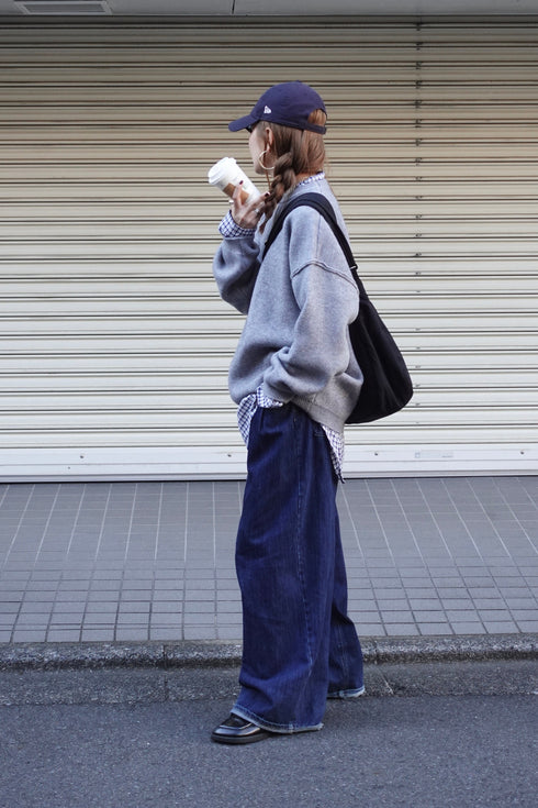 ギンガムチェックルーズシャツ