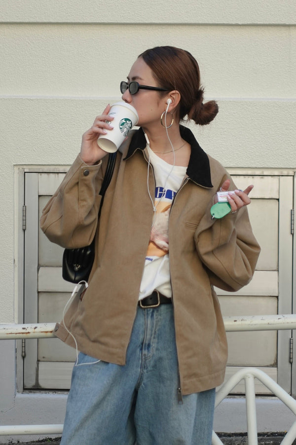 バイカラールーズブルゾン