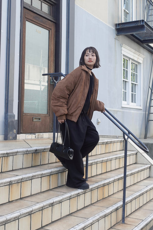 中綿スウェードブルゾン