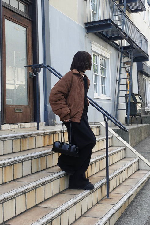 中綿スウェードブルゾン