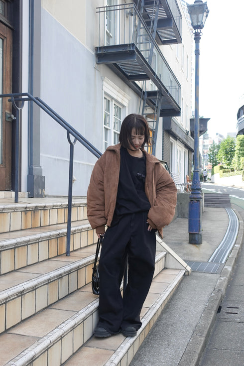 中綿スウェードブルゾン