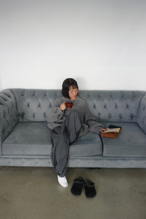 カラーボリュームニット