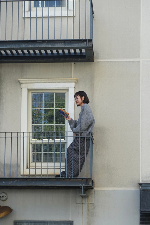 カラーボリュームニット