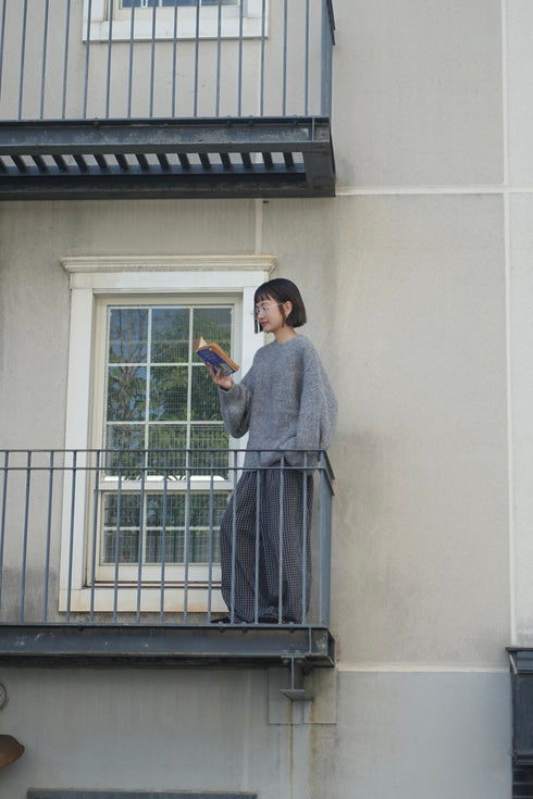 カラーボリュームニット