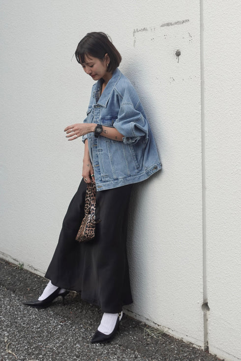 サテンルーズキャミワンピース