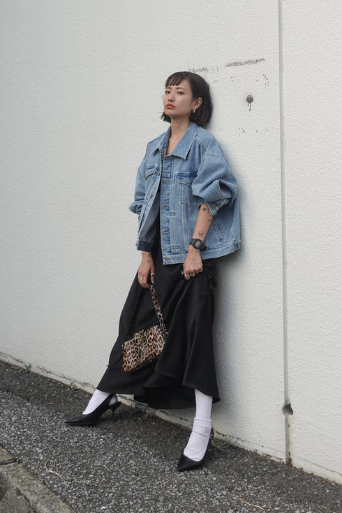 サテンルーズキャミワンピース