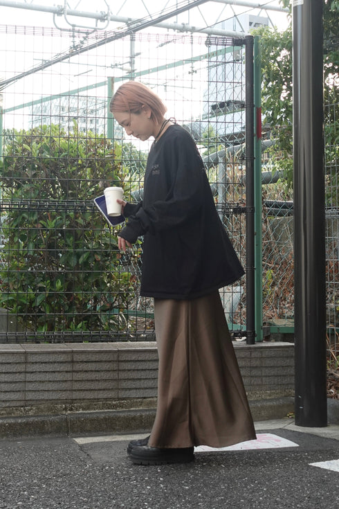 サテンルーズキャミワンピース